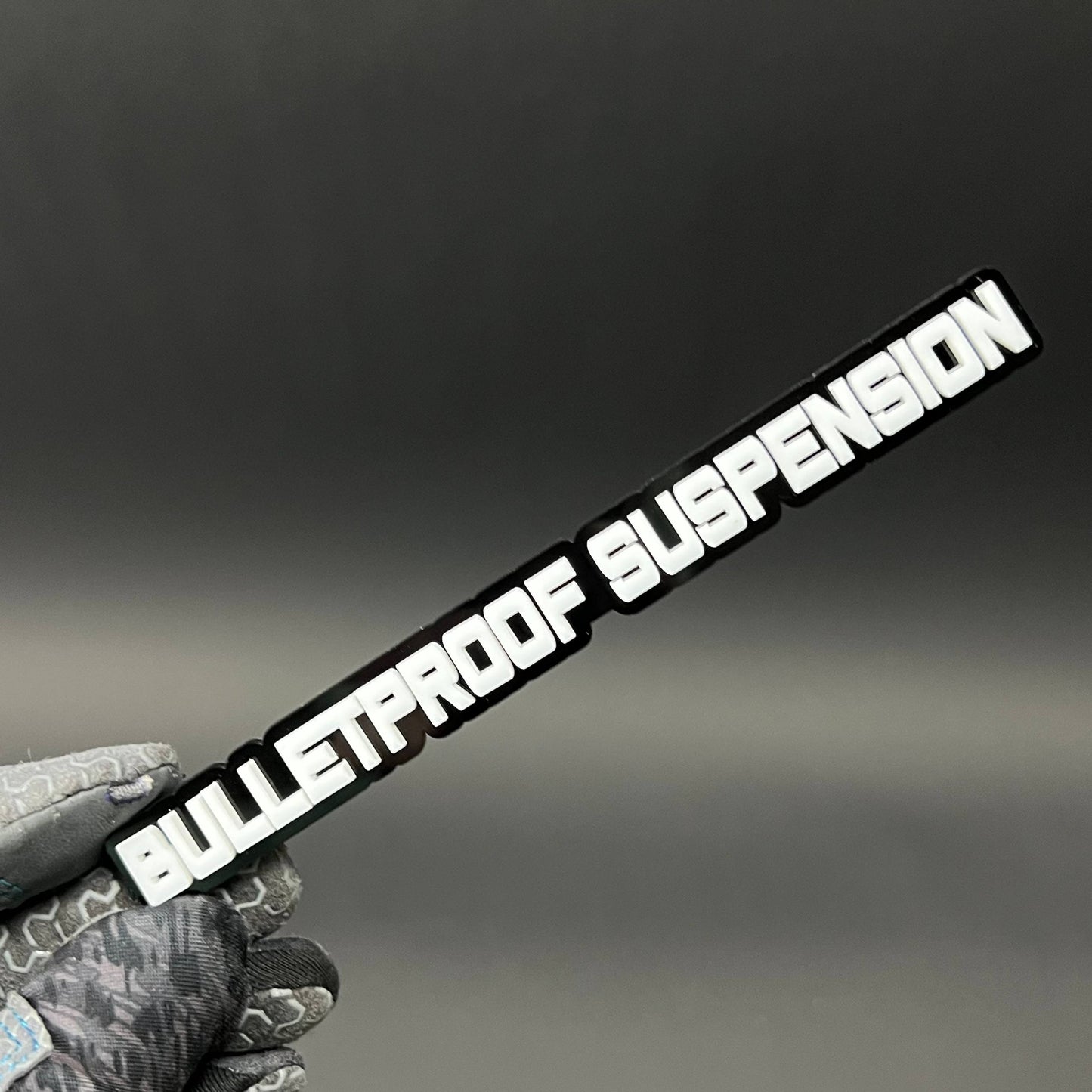 1PC BULLETPROOF SUSPENSION 3D Acrylic Badge - Car Truck Emblem Fender Sticker