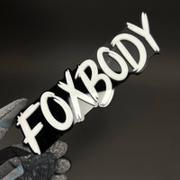 1PC FOXBODY 3D Acrylic Badge - Car Truck Emblem Fender Tailgate Trunk Sticker