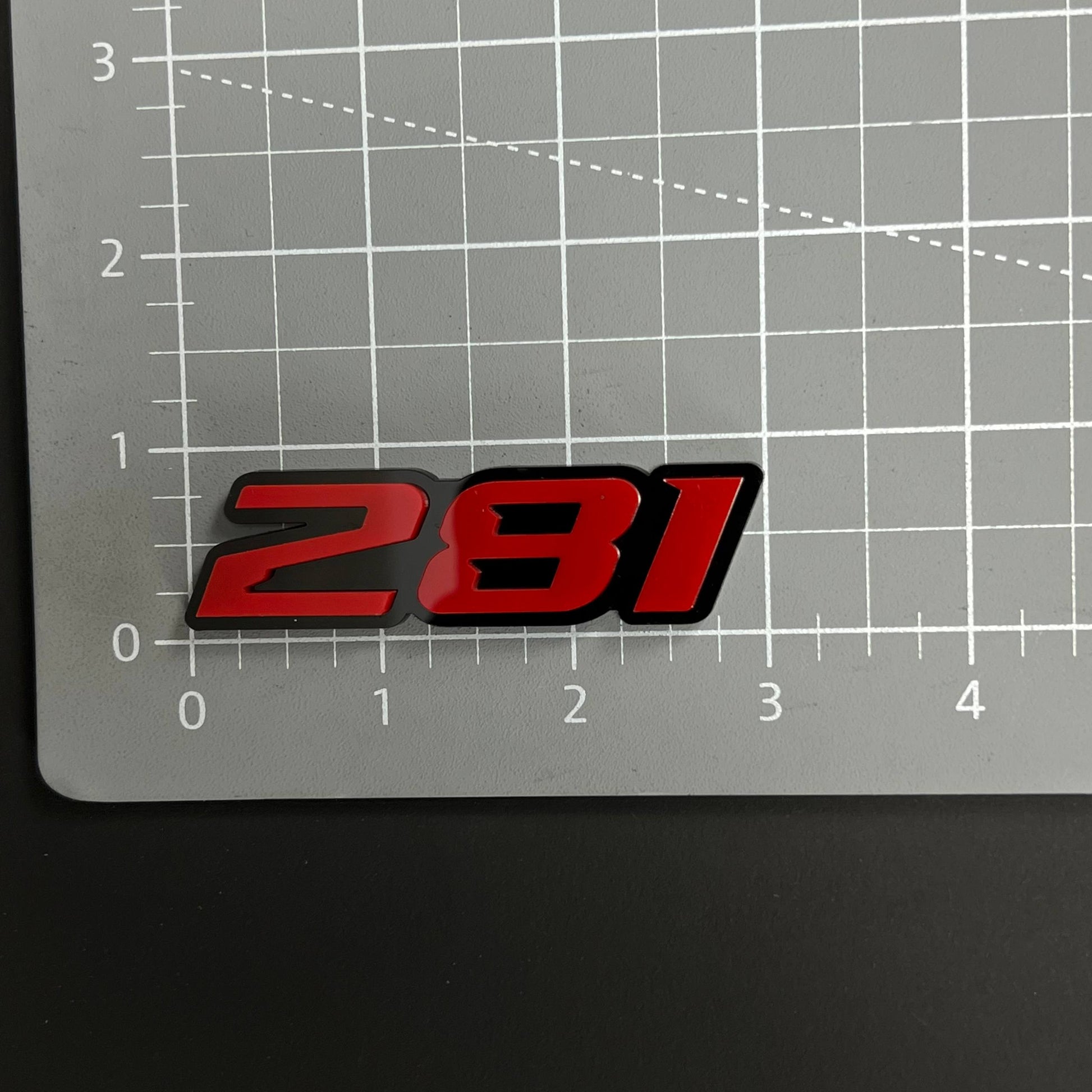 1PC 281 3D Acrylic Badge - Car Truck Emblem Fender Tailgate Trunk Sticker