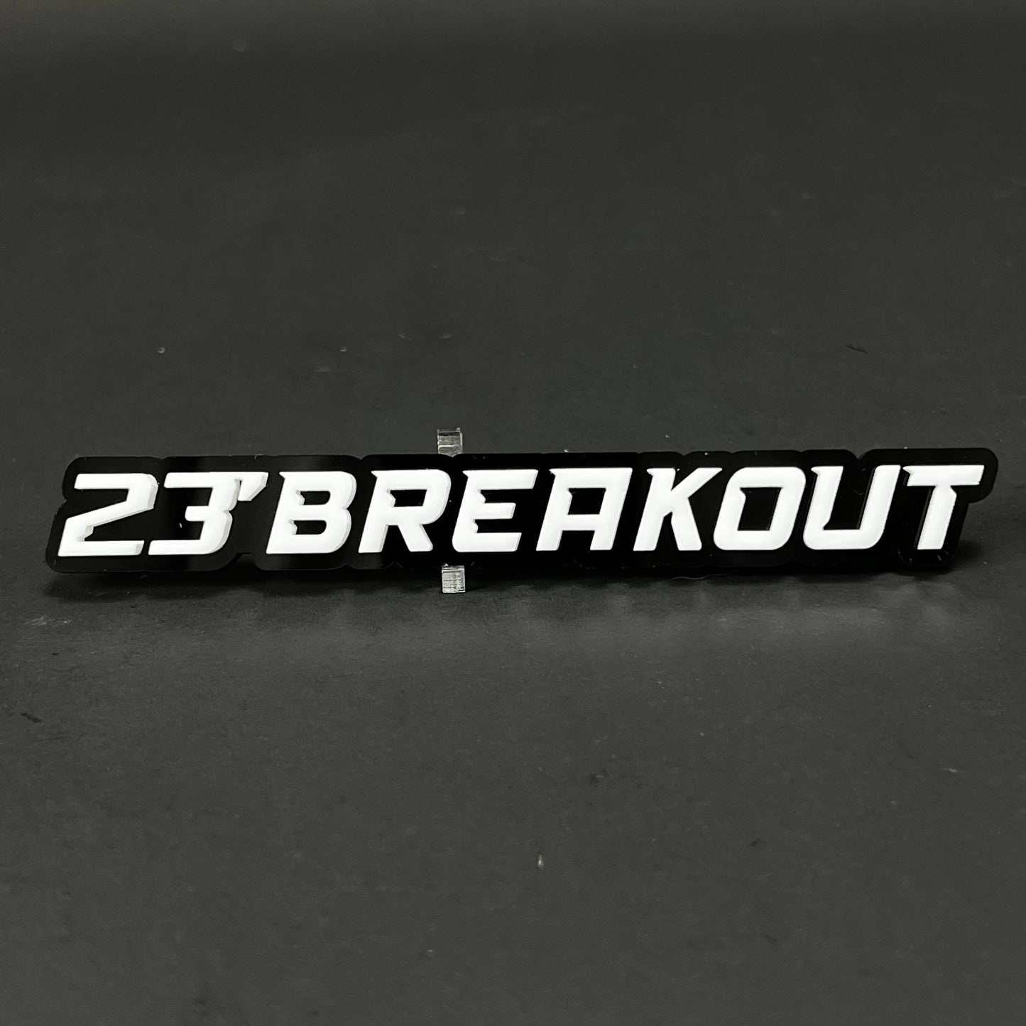 1PC 23'BREAKOUT 3D Acrylic Badge - Car Truck Emblem Fender Sticker