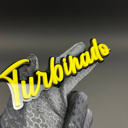1PC Turbinado 3D Acrylic Badge - Car Truck Emblem Fender Tailgate Trunk Sticker