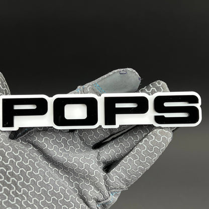 1PC POPS 3D Acrylic Badge - Car Truck Emblem Fender Tailgate Trunk Sticker