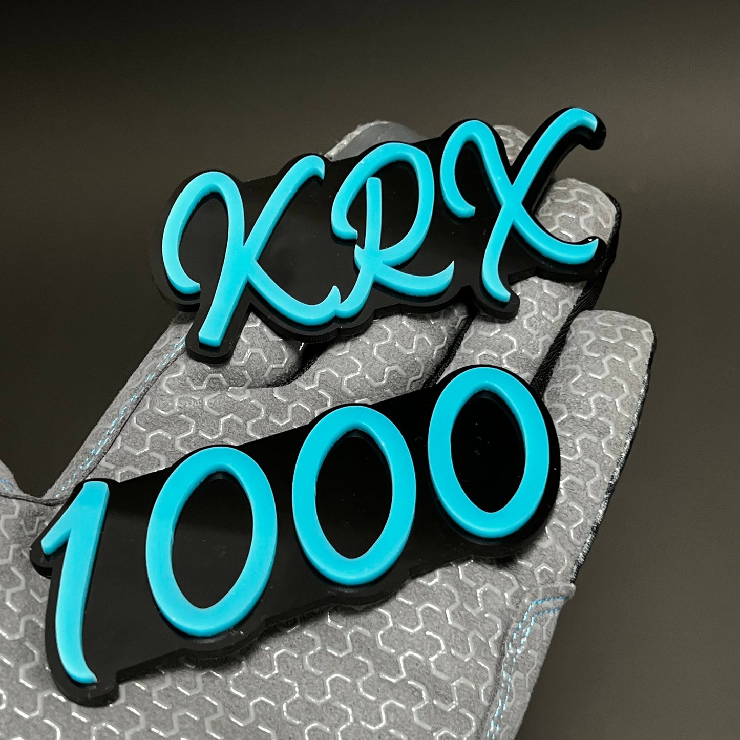 1PC KRX 1000 3D Acrylic Badge - Car Truck Emblem Fender Tailgate Trunk Sticker