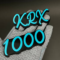 1PC KRX 1000 3D Acrylic Badge - Car Truck Emblem Fender Tailgate Trunk Sticker