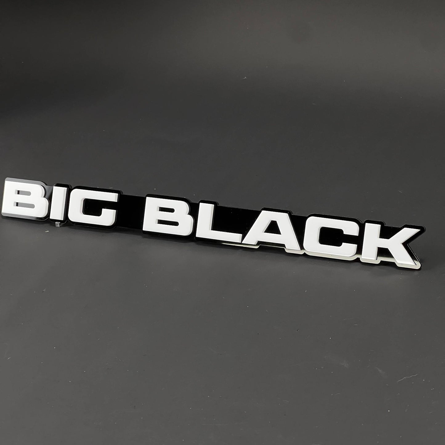 1PC BIG BLACK 3D Acrylic Badge - Car Truck Emblem Fender Tailgate Trunk Sticker