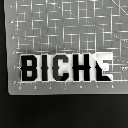 1PC BICHE 3D Acrylic Badge - Car Truck Emblem Fender Tailgate Trunk Sticker