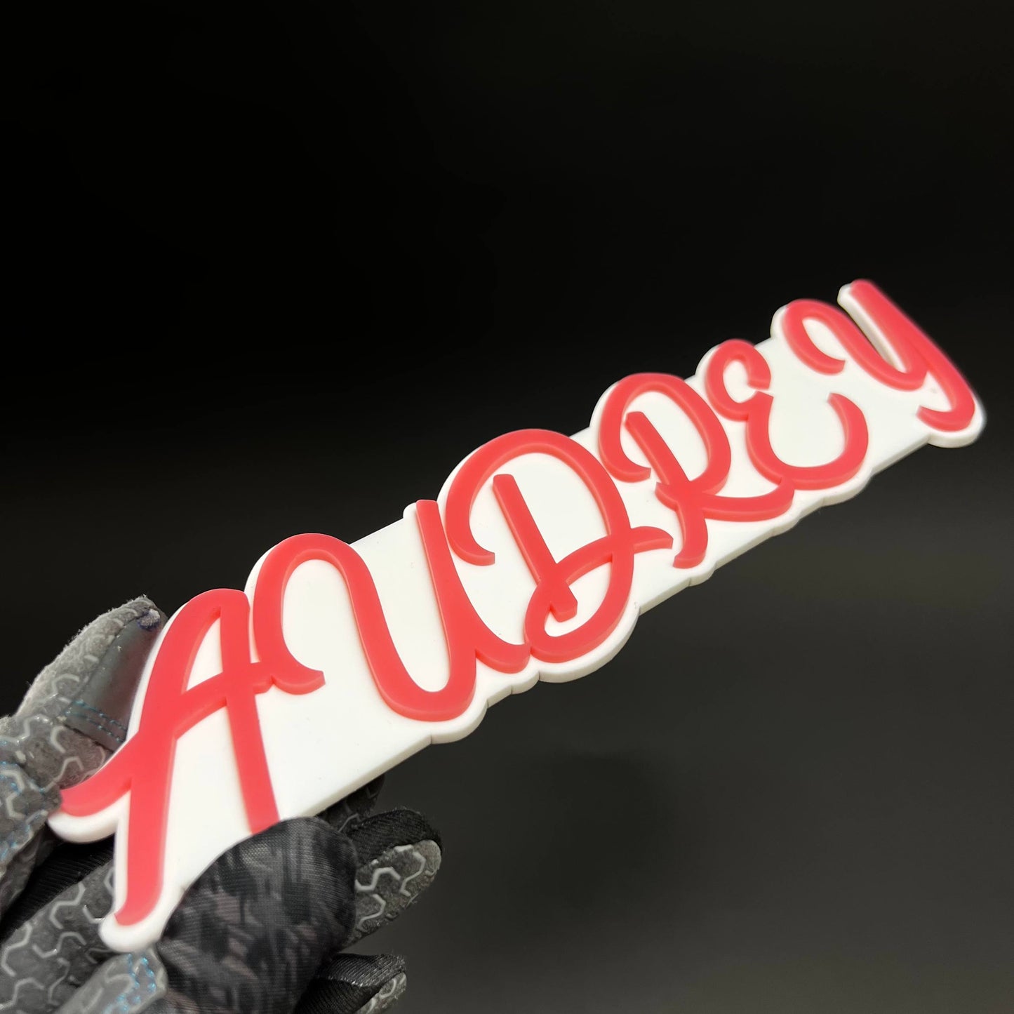 1PC AUDREY 3D Acrylic Badge - Car Truck Emblem Fender Tailgate Trunk Sticker