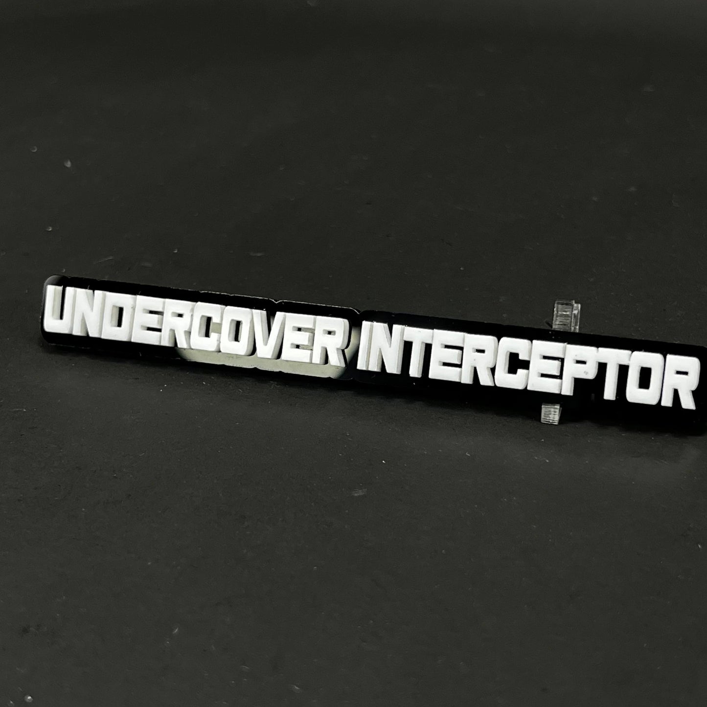 1PC UNDERCOVER INTERCEPTOR 3D Acrylic Badge - Car Truck Emblem Fender Sticker