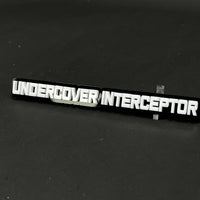1PC UNDERCOVER INTERCEPTOR 3D Acrylic Badge - Car Truck Emblem Fender Sticker