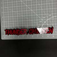 1PC THUNDER CHICKEN 3D Acrylic Badge - Car Truck Emblem Fender Sticker