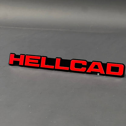 1PC HELLCAD 3D Acrylic Badge - Car Truck Emblem Fender Tailgate Trunk Sticker