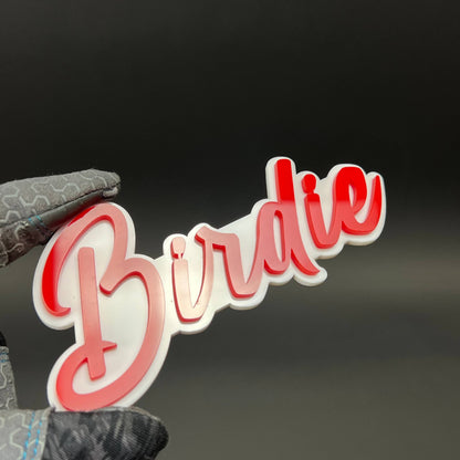 1PC Birdie 3D Acrylic Badge - Car Truck Emblem Fender Tailgate Trunk Sticker