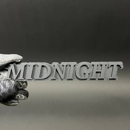 1PC MIDNIGHT 3D Acrylic Badge - Car Truck Emblem Fender Tailgate Trunk Sticker