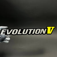 1PC EVOLUTION V 3D Acrylic Badge - Car Truck Emblem Fender Sticker