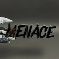 1PC MENACE 3D Acrylic Badge - Car Truck Emblem Fender Tailgate Trunk Sticker