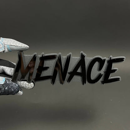 1PC MENACE 3D Acrylic Badge - Car Truck Emblem Fender Tailgate Trunk Sticker