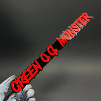 1PC GREEN O.G. MONSTER 3D Acrylic Badge - Car Truck Emblem Fender Sticker