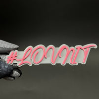 1PC #LOVNTY 3D Acrylic Badge - Car Truck Emblem Fender Tailgate Trunk Sticker