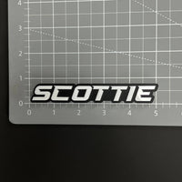 1PC SCOTTIE 3D Acrylic Badge - Car Truck Emblem Fender Tailgate Trunk Sticker