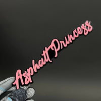 1PC Asphalt Princess 3D Acrylic Badge - Car Truck Emblem Fender Sticker