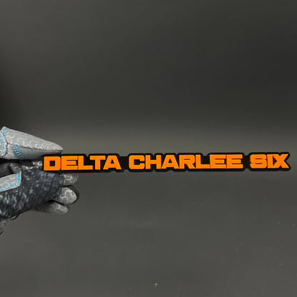 1PC DELTA CHARLEE SIX 3D Acrylic Badge - Car Truck Emblem Fender Sticker