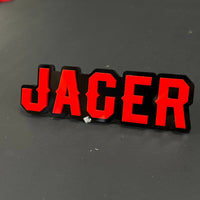 1PC JAGER 3D Acrylic Badge - Car Truck Emblem Fender Tailgate Trunk Sticker
