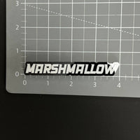 1PC MARSHMALLOW 3D Acrylic Badge - Car Truck Emblem Fender Sticker