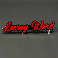 1PC Leeroy Word 3D Acrylic Badge - Car Truck Emblem Fender Sticker