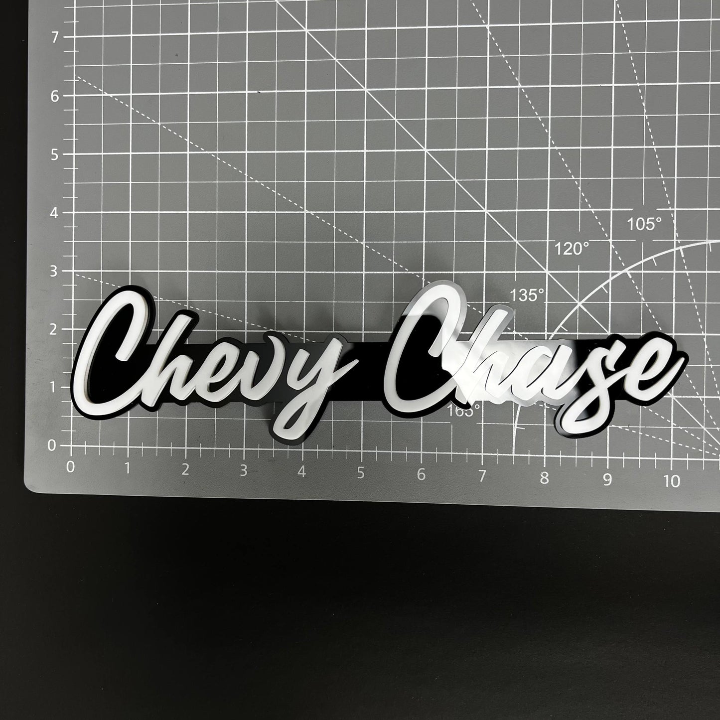 1PC Chevy Chase 3D Acrylic Badge - Car Truck Emblem Fender Sticker