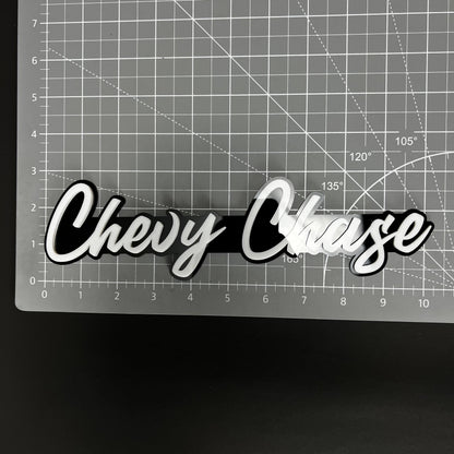 1PC Chevy Chase 3D Acrylic Badge - Car Truck Emblem Fender Sticker