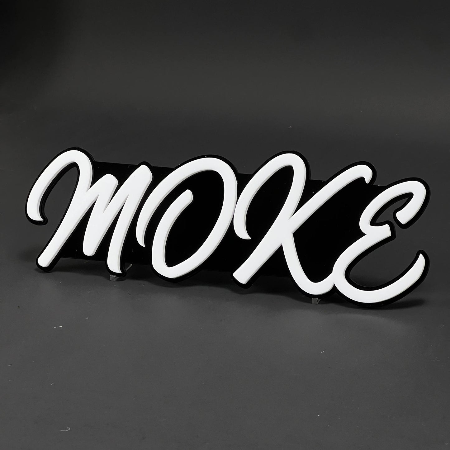 1PC MOKE 3D Acrylic Badge - Car Truck Emblem Fender Tailgate Trunk Sticker