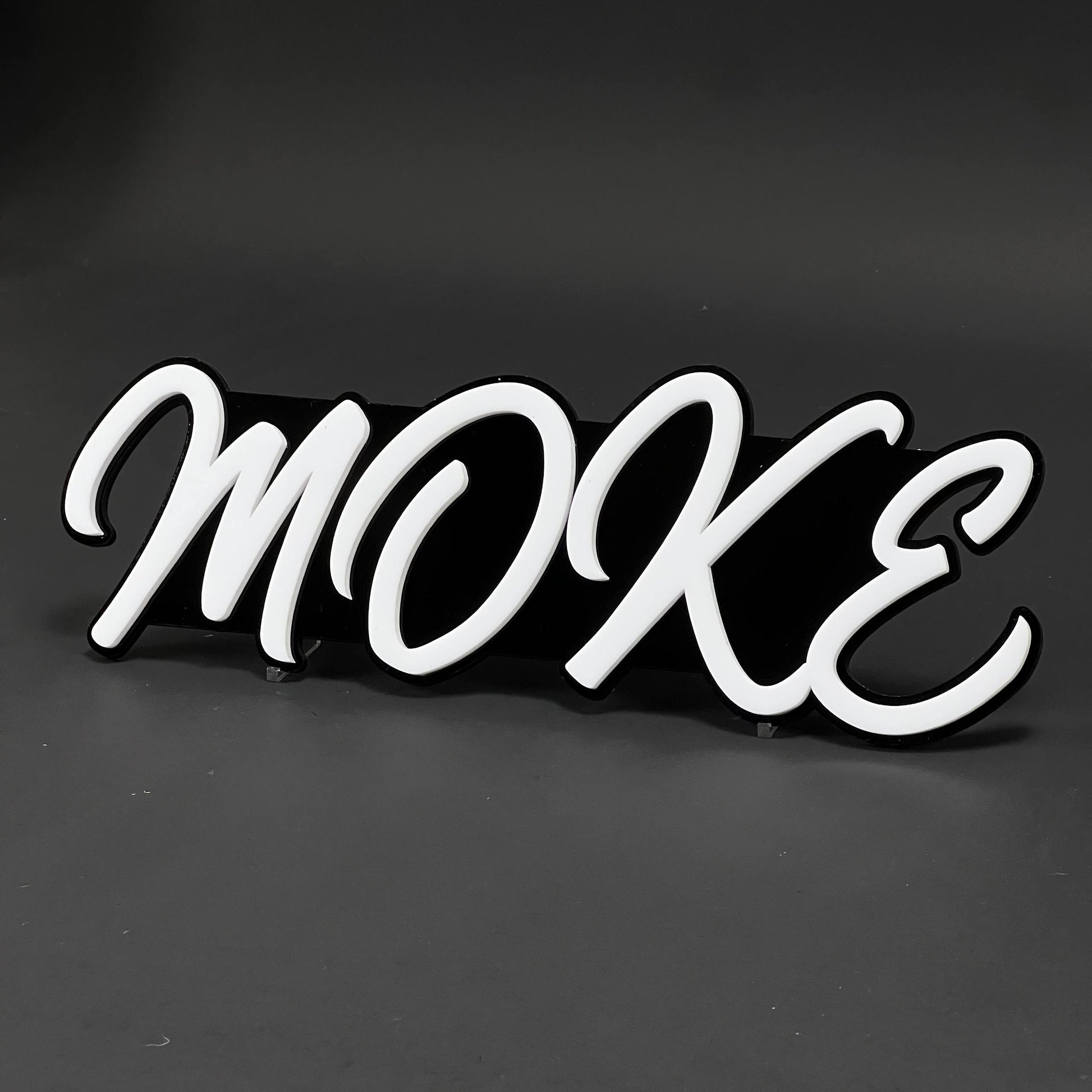 1PC MOKE 3D Acrylic Badge - Car Truck Emblem Fender Tailgate Trunk Sticker