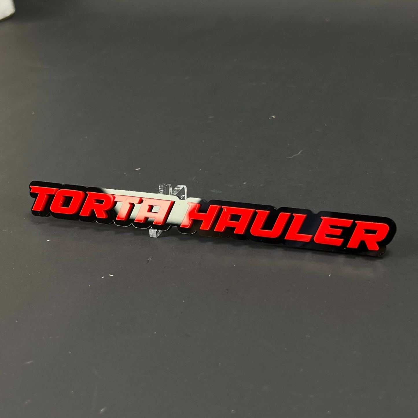 1PC TORTA HAULER 3D Acrylic Badge - Car Truck Emblem Fender Sticker