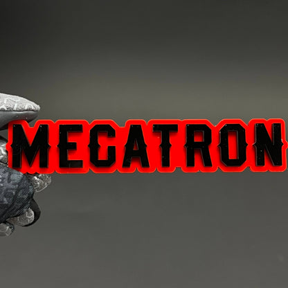1PC MEGATRON 3D Acrylic Badge - Car Truck Emblem Fender Tailgate Trunk Sticker