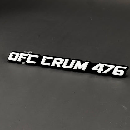 1PC OFC CRUM 476 3D Acrylic Badge - Car Truck Emblem Fender Sticker