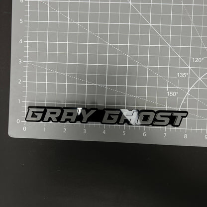 1PC GRAY GHOST 3D Acrylic Badge - Car Truck Emblem Fender Tailgate Trunk Sticker