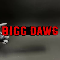 1PC BIGG DAWG 3D Acrylic Badge - Car Truck Emblem Fender Tailgate Trunk Sticker