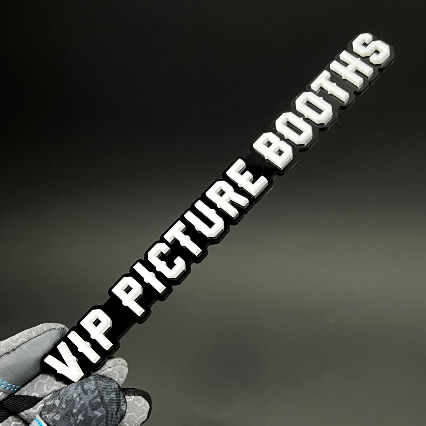 1PC VIP PICTURE BOOTHS 3D Acrylic Badge - Car Truck Emblem Fender Sticker
