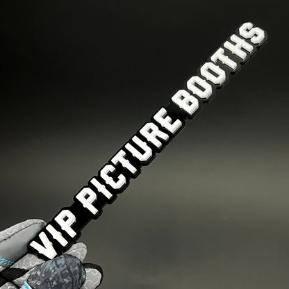1PC VIP PICTURE BOOTHS 3D Acrylic Badge - Car Truck Emblem Fender Sticker