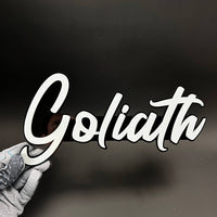 1PC Goliath 3D Acrylic Badge - Car Truck Emblem Fender Tailgate Trunk Sticker