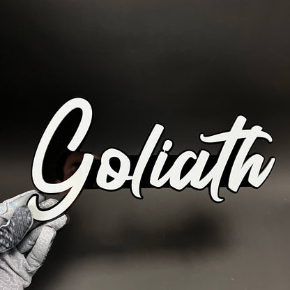 1PC Goliath 3D Acrylic Badge - Car Truck Emblem Fender Tailgate Trunk Sticker