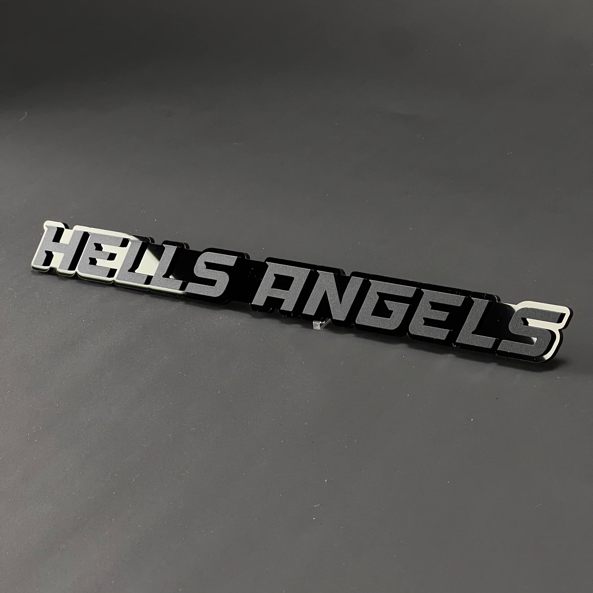 1PC HELLS ANGELS 3D Acrylic Badge - Car Truck Emblem Fender Sticker