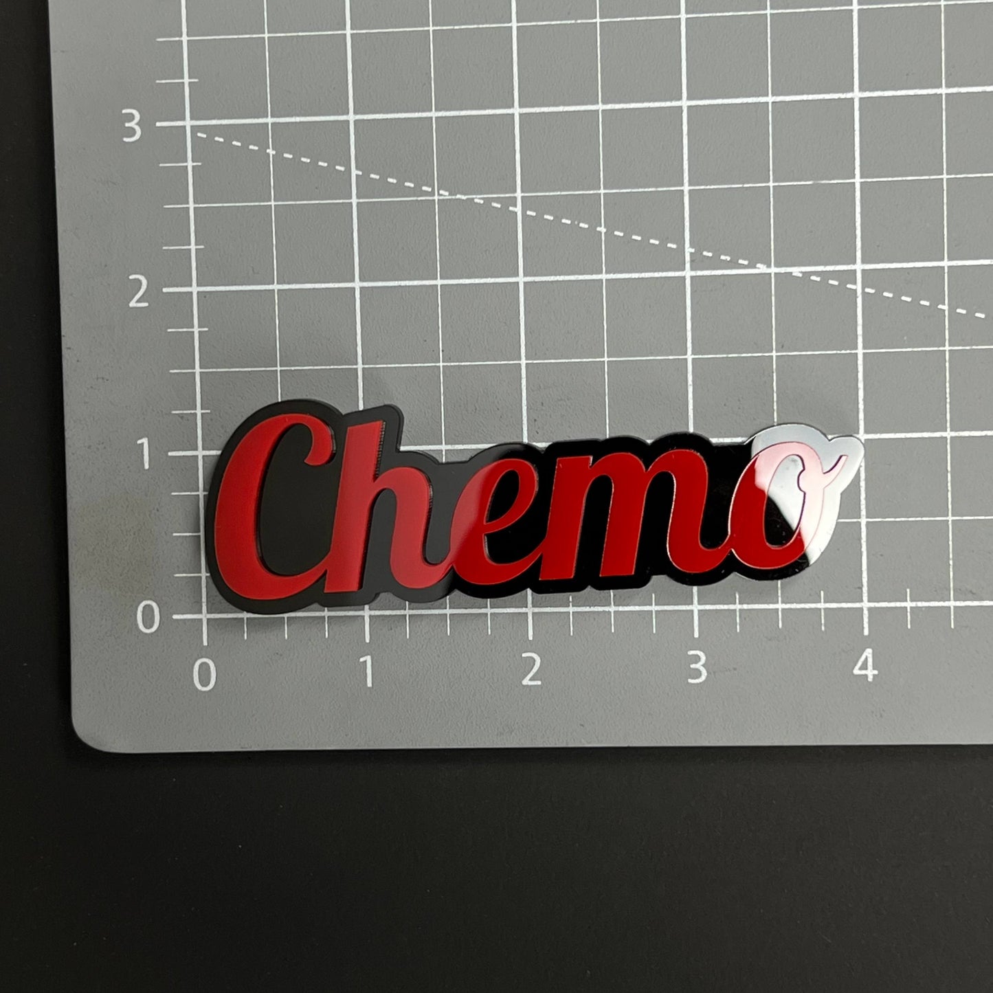 1PC Chemo 3D Acrylic Badge - Car Truck Emblem Fender Tailgate Trunk Sticker