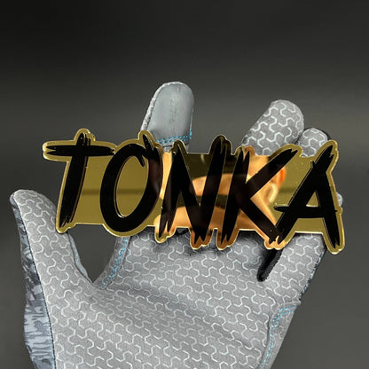 1PC TONKA 3D Acrylic Badge - Car Truck Emblem Fender Tailgate Trunk Sticker