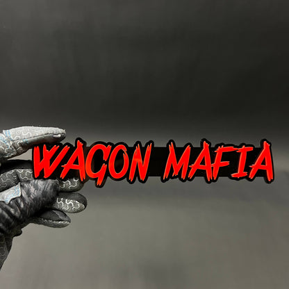 1PC WAGON MAFIA 3D Acrylic Badge - Car Truck Emblem Fender Sticker