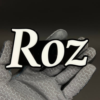 1PC Roz 3D Acrylic Badge - Car Truck Emblem Fender Tailgate Trunk Sticker