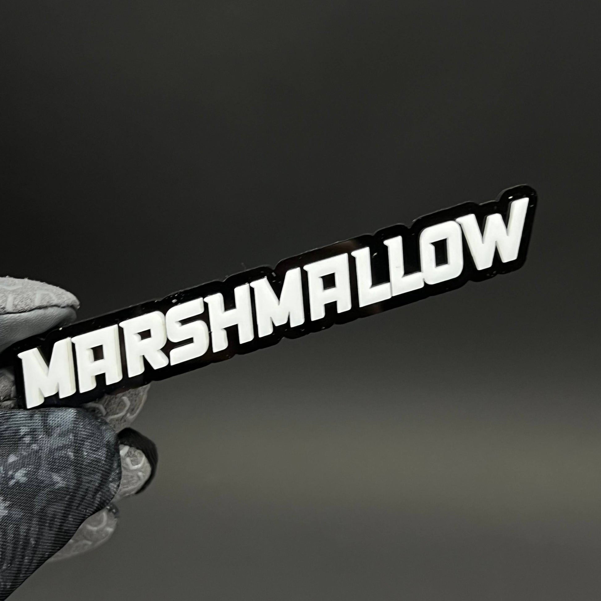 1PC MARSHMALLOW 3D Acrylic Badge - Car Truck Emblem Fender Sticker