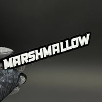 1PC MARSHMALLOW 3D Acrylic Badge - Car Truck Emblem Fender Sticker