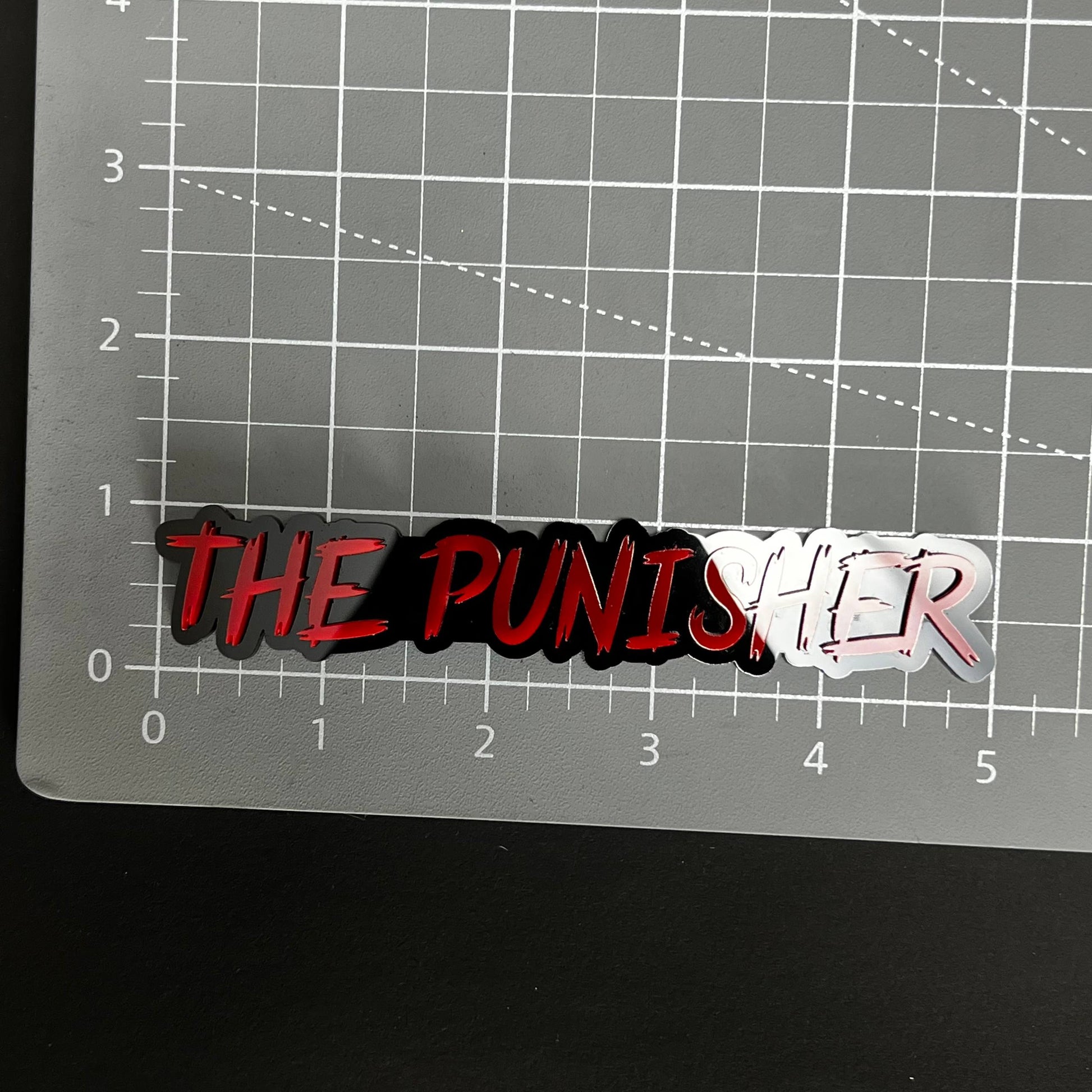 1PC THE PUNISHER 3D Acrylic Badge - Car Truck Emblem Fender Sticker