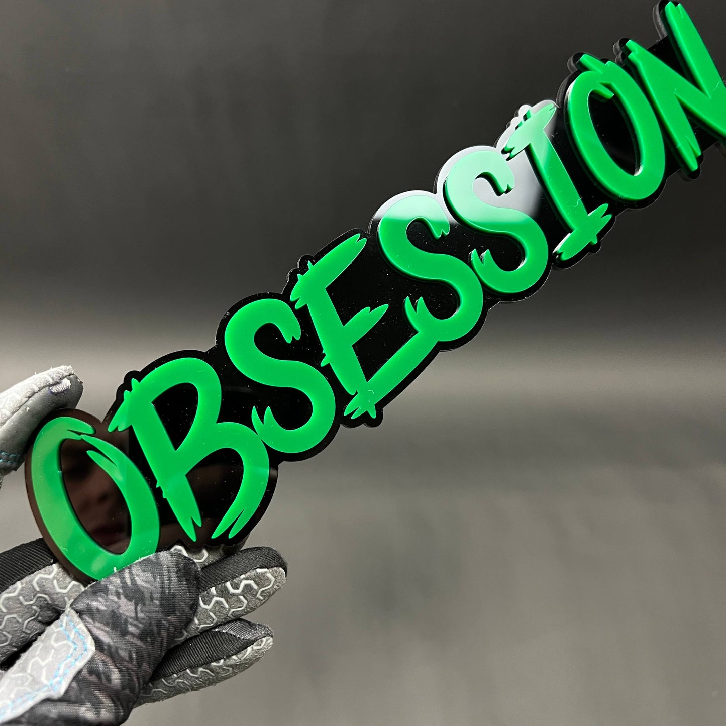 1PC OBSESSION 3D Acrylic Badge - Car Truck Emblem Fender Tailgate Trunk Sticker
